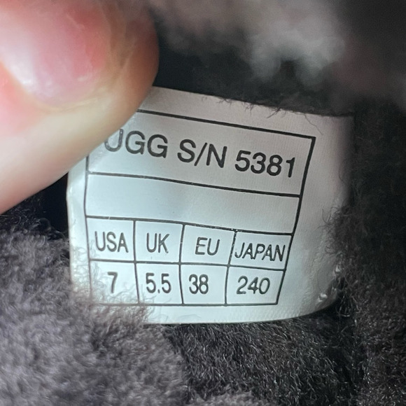 UGG Australia Womens Brooks Winter Boots Brown Sheepskin Mid Calf Pull On 7 - Picture 9 of 9